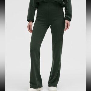 Women's Green Ribbed Pants